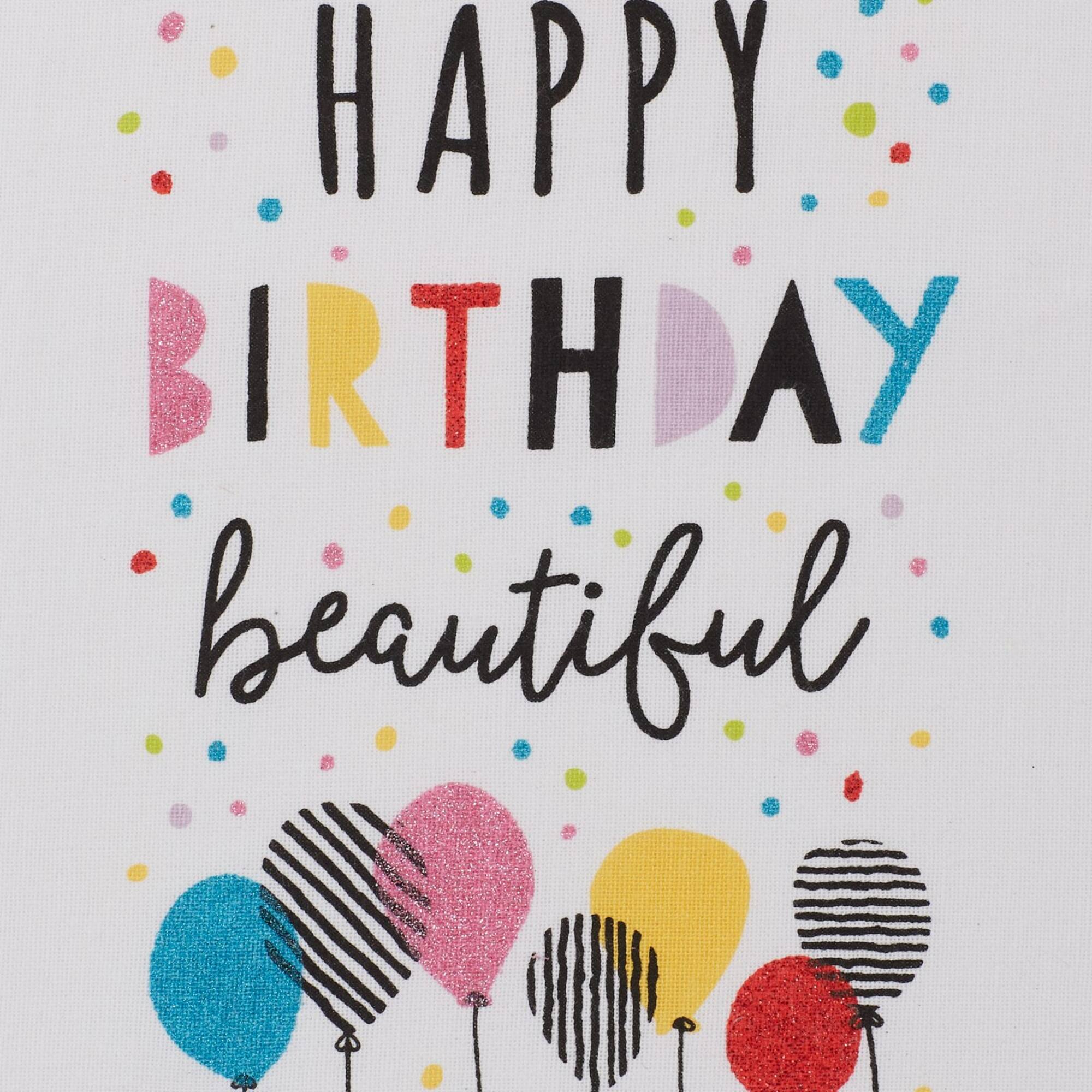 DII® Happy Birthday Embellished Dishtowel Set